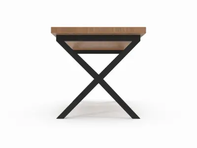 Wooden table 3D model get