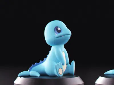 Pokemon - Water Charmander 3D print model