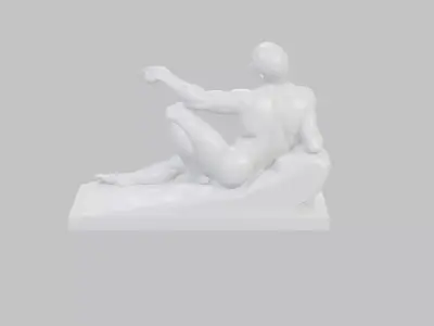 Male Historic Figure Scuplture 3D print model