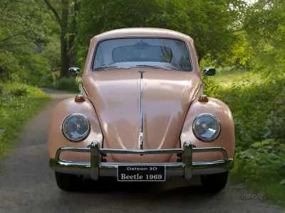 Volkswagen Beetle Fusca 1969 3D model