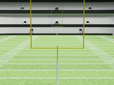 Nfl American Stadium Low-poly 3D model