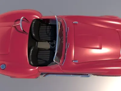 AC Cobra car M II 1963 Low Poly  3D model