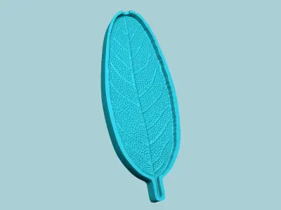 Sage Leaf Mold - Artificial Herb Molding Tool 3D print model