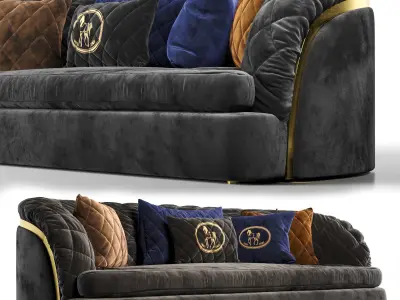 Sofa Portofino Cantori 3D model