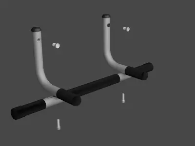Horizontal bar Free low-poly 3D model