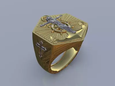 signet ring 3D print model