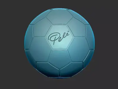 Pele Signed Soccer Ball 3D print model