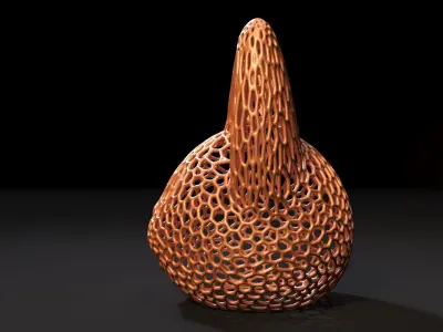 Cat head lamp 3D print model