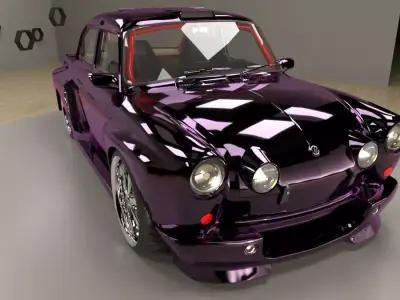 Volkswagen Type 3 notchback 1963 modified 3D model