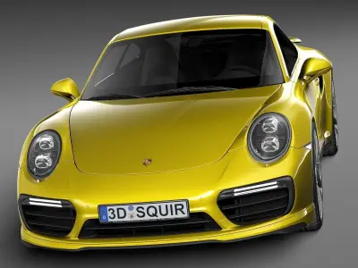 Porsche 911 Turbo S Coupe 2016 3D model