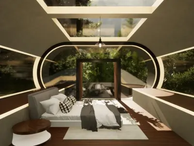 Luxury CyberTreehouse Free 3D model
