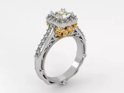 Verragio ring 3D print model