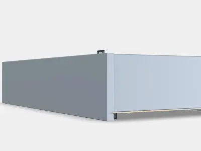 ENHET Wall cb w 2 shelves 8 Low-poly 3D model