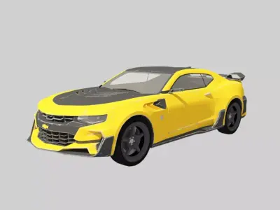transformars vehicle camaro 3d Low-poly 3D model