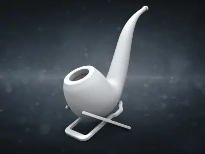 Smoking Pipe fashion decotarion souvenir element 3D print model