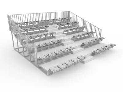 Bleachers 21 3D model