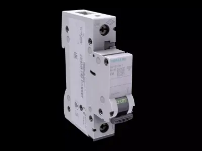 Circuit Breaker Low-poly PBR Low-poly 3D model