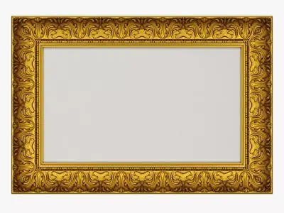 Frame picture gold v8 3D model