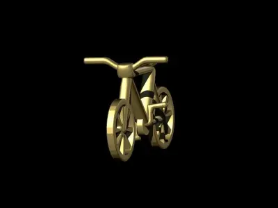 Stylized Bicycle 3D print model