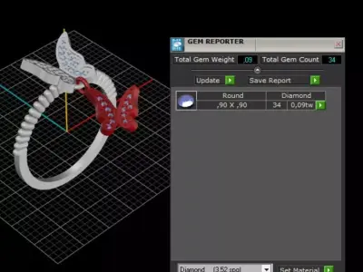 ring woman  3D print model 106