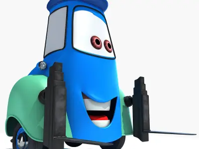 Guido Character from Movie Cars 3D model