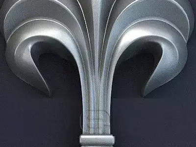 Decorative patterns CNC machine output 3D model