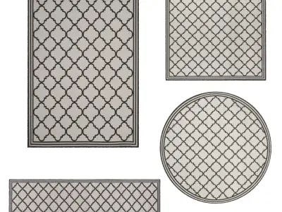 9 in 1 Rug Collection No 15 Low-poly 3D model