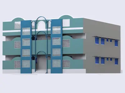 HOME 1 50X56 Elevation 3D model