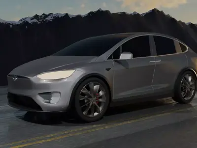 electric car  3D model