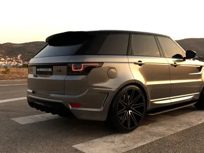 Realistic HDR Environment Perfect for Automotive Renders 3D model