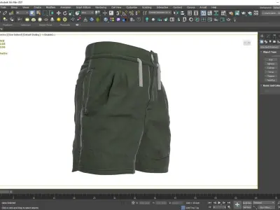Shorts Low-poly 3D model