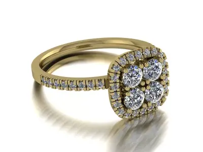 Jewelry Ring Gold Elegant 3D print model