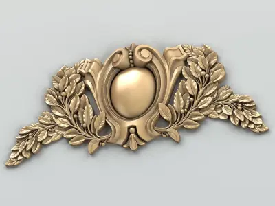 Cartouche 004 3D model