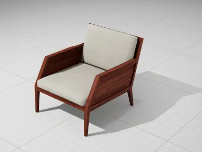 Raffa Chair UE4 Low-poly 3D model