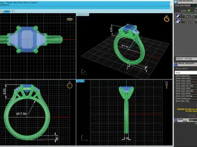 Woman Wedding Ring  3D print model purchase