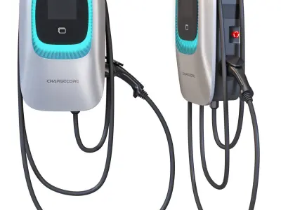 Chargecore Electric Vehicle Charging Station 3D model