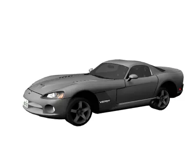 DODGE VIPERSRT10 Low-poly 3D model