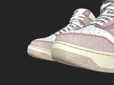 Nike Shoes High Low-poly 3D model