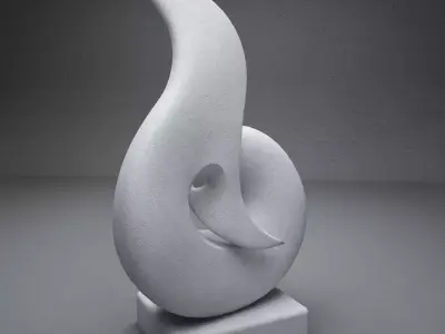 modern Abstract  sculpture 01 3D model