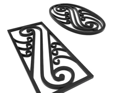 Wrought iron elements vol 3 3D model