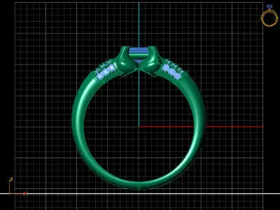 Women Ring 3DM Womens Ring 3d models 3D print model 3D print model 65