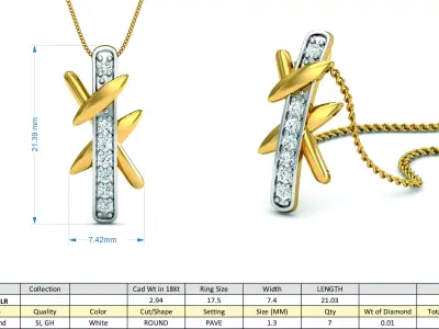 Diamond Locket Set 3D print model purchase