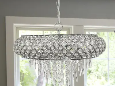 Bevers Light Geometric Chandelier 3D model