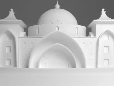 Indian wedding stage 3D model order