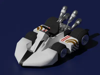 Karts 3D models Low-poly 3D model