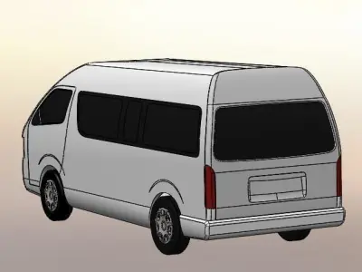 Toyota hiace 3D model