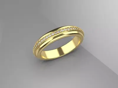 women wedding rings Free 3D print model