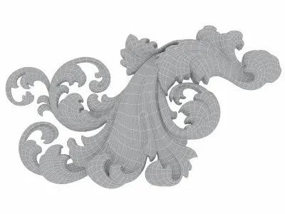 Carved decor 09 3D model 3D model