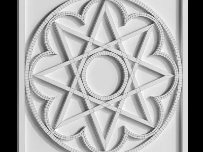 Geometric ornament of the east-01 Free 3D model