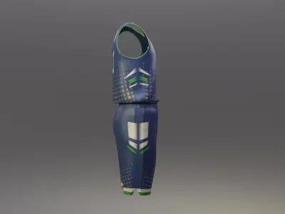Basketball Team Uniform Low-poly 3D model